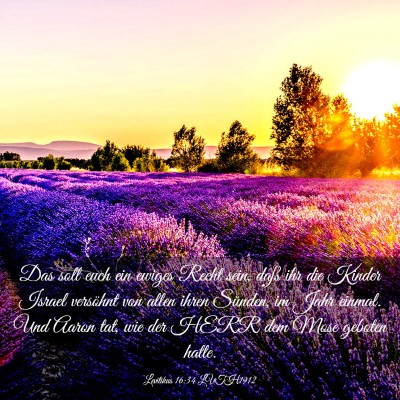 Picture 03 - Levitikus 16:34 LUTH1912 - Das soll euch ein ewiges Recht sein, daß ihr die - Bible Verse Picture