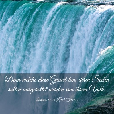 Picture 03 - Levitikus 18:29 LUTH1912 - Denn welche diese Greuel tun, deren Seelen sollen - Bible Verse Picture