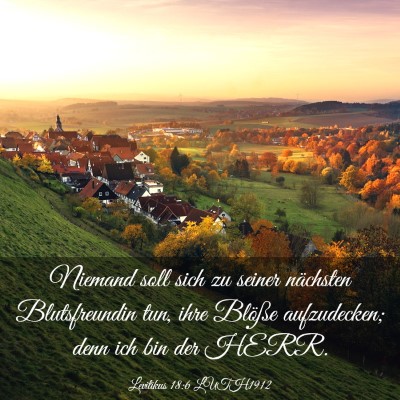 Picture 03 - Levitikus 18:6 LUTH1912 - Niemand soll sich zu seiner nächsten - Bible Verse Picture