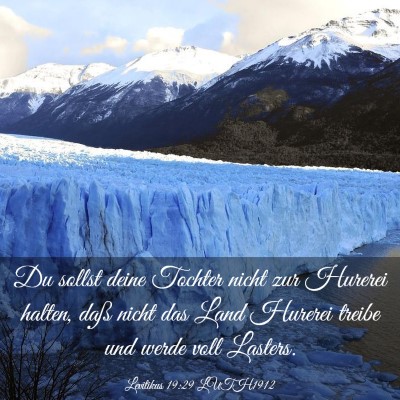 Picture 03 - Levitikus 19:29 LUTH1912 - Du sollst deine Tochter nicht zur Hurerei halten, - Bible Verse Picture