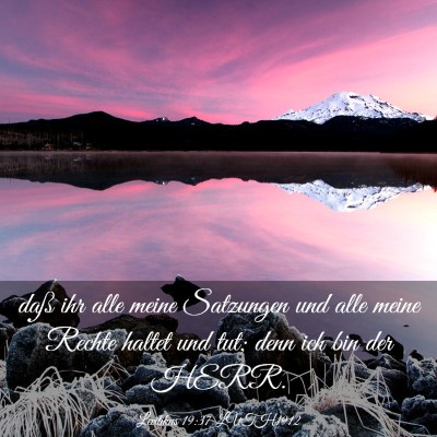 Picture 03 - Levitikus 19:37 LUTH1912 - daß ihr alle meine Satzungen und alle meine - Bible Verse Picture