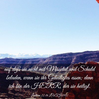 Picture 03 - Levitikus 22:16 LUTH1912 - auf daß sie nicht mit Missetat und Schuld - Bible Verse Picture
