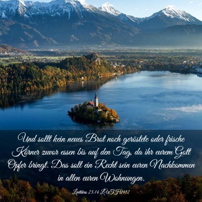 Picture 03 - Levitikus 23:14 LUTH1912 - Und sollt kein neues Brot noch geröstete oder - Bible Verse Picture