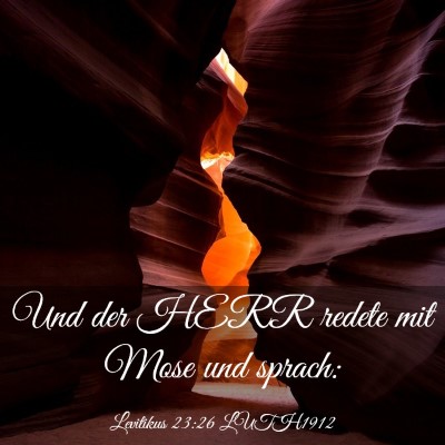 Picture 03 - Levitikus 23:26 LUTH1912 - Und der HERR redete mit Mose und - Bible Verse Picture