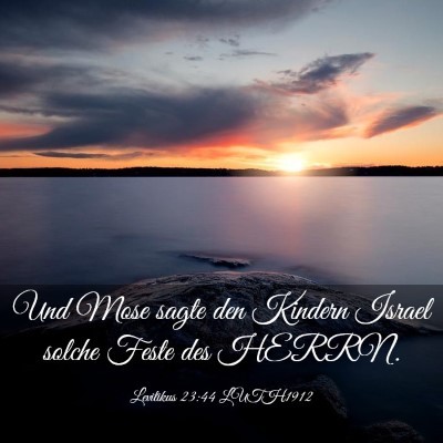 Picture 03 - Levitikus 23:44 LUTH1912 - Und Mose sagte den Kindern Israel solche Feste - Bible Verse Picture
