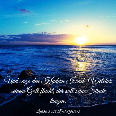 Picture 03 - Levitikus 24:15 LUTH1912 - Und sage den Kindern Israel: Welcher seinem Gott - Bible Verse Picture