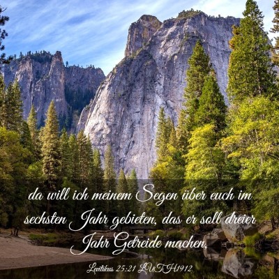 Picture 03 - Levitikus 25:21 LUTH1912 - da will ich meinem Segen über euch im sechsten - Bible Verse Picture
