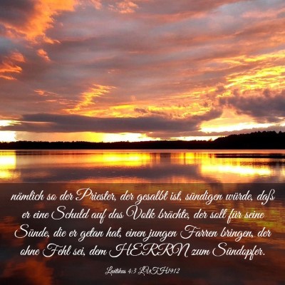 Picture 03 - Levitikus 4:3 LUTH1912 - nämlich so der Priester, der gesalbt ist, - Bible Verse Picture