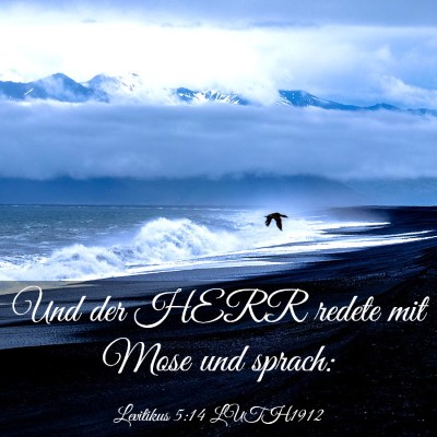 Picture 03 - Levitikus 5:14 LUTH1912 - Und der HERR redete mit Mose und - Bible Verse Picture