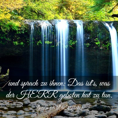 Picture 03 - Levitikus 8:5 LUTH1912 - und sprach zu ihnen: Das ist's, was der HERR - Bible Verse Picture