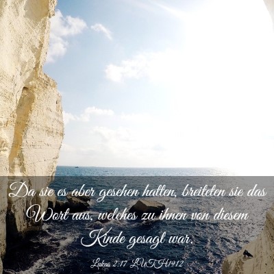 Picture 03 - Lukas 2:17 LUTH1912 - Da sie es aber gesehen hatten, breiteten sie das - Bible Verse Picture