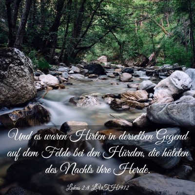 Picture 03 - Lukas 2:8 LUTH1912 - Und es waren Hirten in derselben Gegend auf dem - Bible Verse Picture