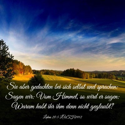Picture 03 - Lukas 20:5 LUTH1912 - Sie aber gedachten bei sich selbst und sprachen: - Bible Verse Picture