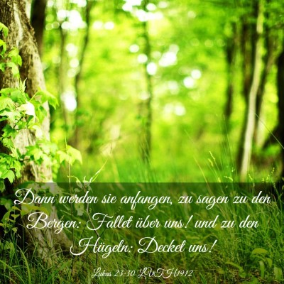 Picture 03 - Lukas 23:30 LUTH1912 - Dann werden sie anfangen, zu sagen zu den Bergen: - Bible Verse Picture