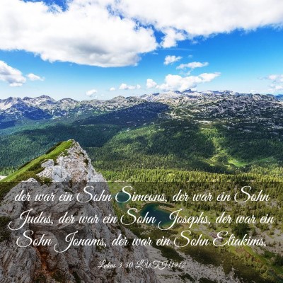 Picture 03 - Lukas 3:30 LUTH1912 - der war ein Sohn Simeons, der war ein Sohn Judas, - Bible Verse Picture