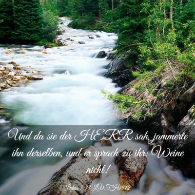 Picture 03 - Lukas 7:13 LUTH1912 - Und da sie der HERR sah, jammerte ihn derselben, - Bible Verse Picture