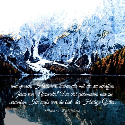 Picture 03 - Markus 1:24 LUTH1912 - und sprach: Halt, was haben wir mit dir zu - Bible Verse Picture