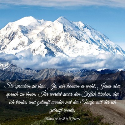 Picture 03 - Markus 10:39 LUTH1912 - Sie sprachen zu ihm: Ja, wir können es wohl. - Bible Verse Picture