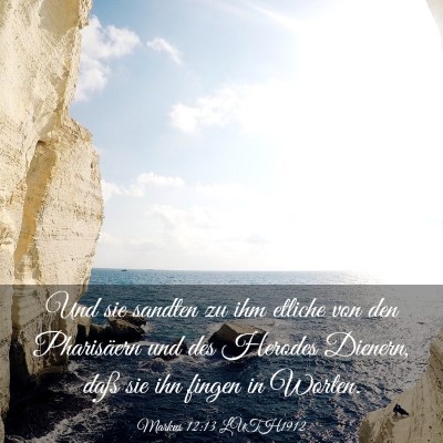 Picture 03 - Markus 12:13 LUTH1912 - Und sie sandten zu ihm etliche von den - Bible Verse Picture