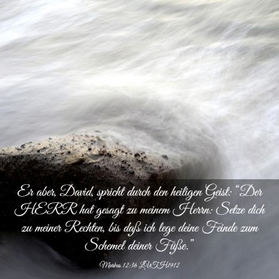 Picture 03 - Markus 12:36 LUTH1912 - Er aber, David, spricht durch den heiligen Geist: - Bible Verse Picture