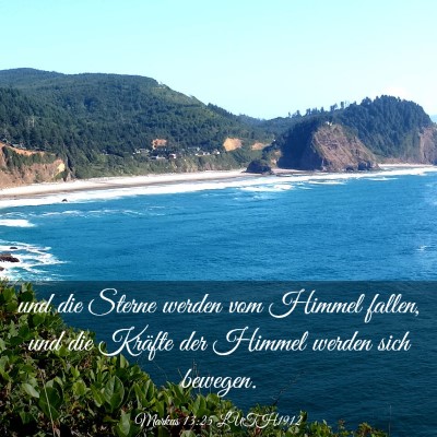 Picture 03 - Markus 13:25 LUTH1912 - und die Sterne werden vom Himmel fallen, und die - Bible Verse Picture