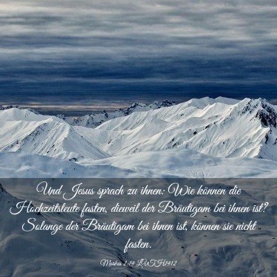 Picture 03 - Markus 2:19 LUTH1912 - Und Jesus sprach zu ihnen: Wie können die - Bible Verse Picture
