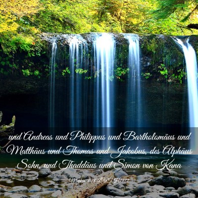 Picture 03 - Markus 3:18 LUTH1912 - und Andreas und Philippus und Bartholomäus und - Bible Verse Picture