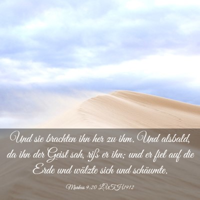 Picture 03 - Markus 9:20 LUTH1912 - Und sie brachten ihn her zu ihm. Und alsbald, da - Bible Verse Picture