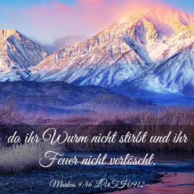 Picture 03 - Markus 9:46 LUTH1912 - da ihr Wurm nicht stirbt und ihr Feuer nicht - Bible Verse Picture