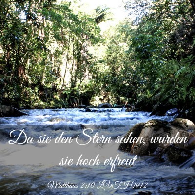 Picture 03 - Matthäus 2:10 LUTH1912 - Da sie den Stern sahen, wurden sie hoch - Bible Verse Picture