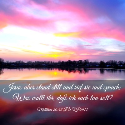 Picture 03 - Matthäus 20:32 LUTH1912 - Jesus aber stand still und rief sie und sprach: - Bible Verse Picture