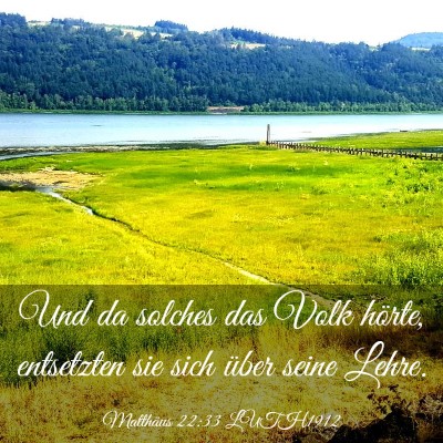 Picture 03 - Matthäus 22:33 LUTH1912 - Und da solches das Volk hörte, entsetzten sie - Bible Verse Picture