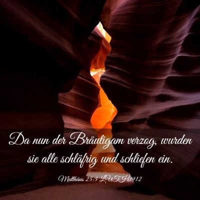 Picture 03 - Matthäus 25:5 LUTH1912 - Da nun der Bräutigam verzog, wurden sie alle - Bible Verse Picture