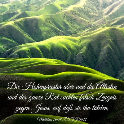 Picture 03 - Matthäus 26:59 LUTH1912 - Die Hohenpriester aber und die Ältesten und der - Bible Verse Picture