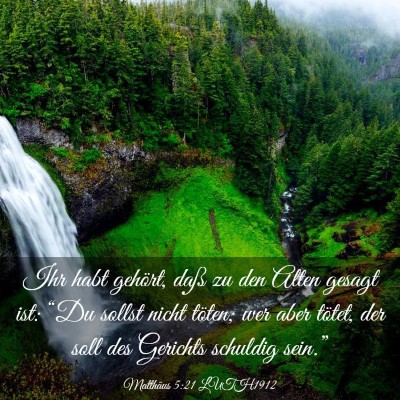Picture 03 - Matthäus 5:21 LUTH1912 - Ihr habt gehört, daß zu den Alten gesagt ist: - Bible Verse Picture