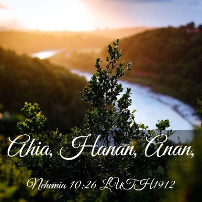 Picture 03 - Nehemia 10:26 LUTH1912 - Ahia, Hanan, - Bible Verse Picture
