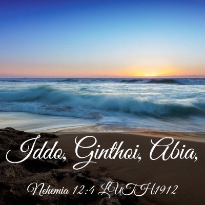 Picture 03 - Nehemia 12:4 LUTH1912 - Iddo, Ginthoi, - Bible Verse Picture