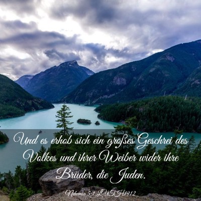 Picture 03 - Nehemia 5:1 LUTH1912 - Und es erhob sich ein großes Geschrei des Volkes - Bible Verse Picture