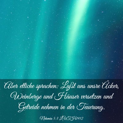 Picture 03 - Nehemia 5:3 LUTH1912 - Aber etliche sprachen: Laßt uns unsre Äcker, - Bible Verse Picture