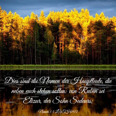 Picture 03 - Numeri 1:5 LUTH1912 - Dies sind die Namen der Hauptleute, die neben - Bible Verse Picture
