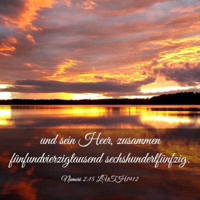 Picture 03 - Numeri 2:15 LUTH1912 - und sein Heer, zusammen fünfundvierzigtausend - Bible Verse Picture