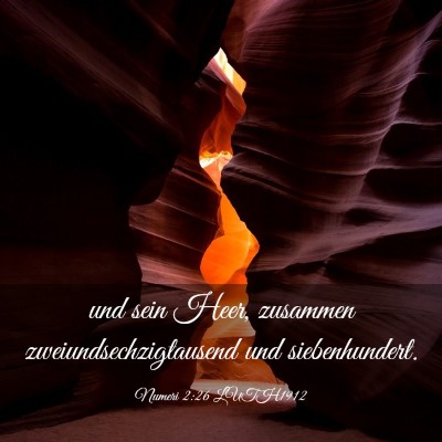 Picture 03 - Numeri 2:26 LUTH1912 - und sein Heer, zusammen zweiundsechzigtausend und - Bible Verse Picture
