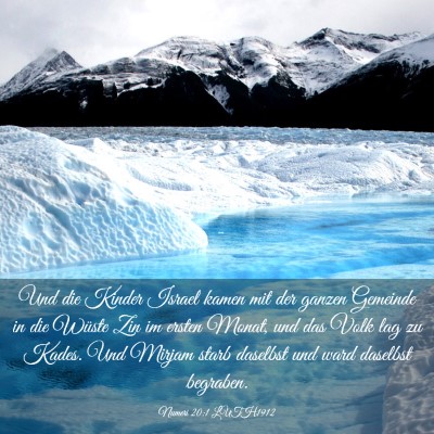 Picture 03 - Numeri 20:1 LUTH1912 - Und die Kinder Israel kamen mit der ganzen - Bible Verse Picture