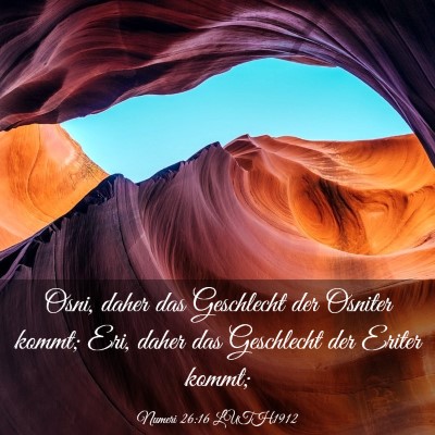 Picture 03 - Numeri 26:16 LUTH1912 - Osni, daher das Geschlecht der Osniter kommt; - Bible Verse Picture