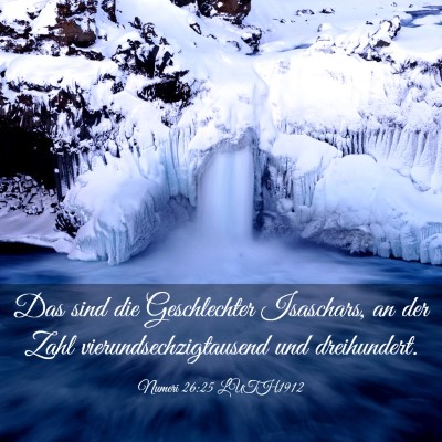 Picture 03 - Numeri 26:25 LUTH1912 - Das sind die Geschlechter Isaschars, an der Zahl - Bible Verse Picture