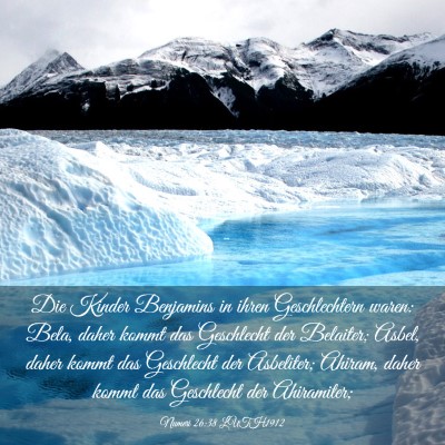 Picture 03 - Numeri 26:38 LUTH1912 - Die Kinder Benjamins in ihren Geschlechtern - Bible Verse Picture