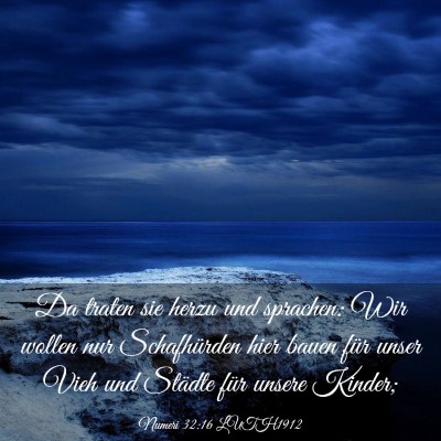Picture 03 - Numeri 32:16 LUTH1912 - Da traten sie herzu und sprachen: Wir wollen nur - Bible Verse Picture