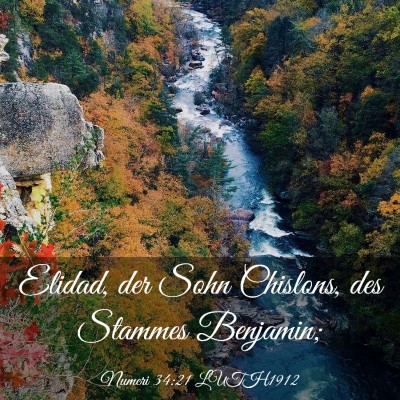 Picture 03 - Numeri 34:21 LUTH1912 - Elidad, der Sohn Chislons, des Stammes - Bible Verse Picture