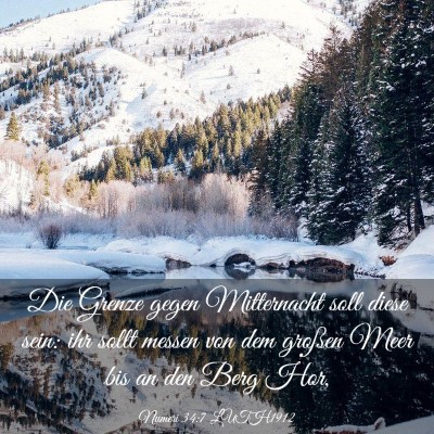 Picture 03 - Numeri 34:7 LUTH1912 - Die Grenze gegen Mitternacht soll diese sein: ihr - Bible Verse Picture