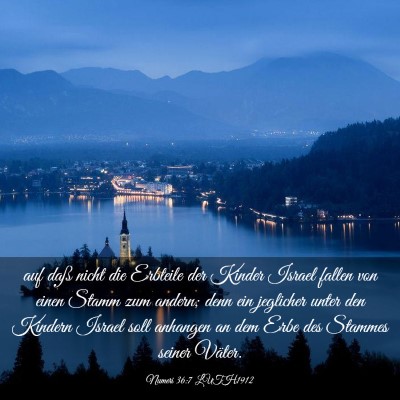 Picture 03 - Numeri 36:7 LUTH1912 - auf daß nicht die Erbteile der Kinder Israel - Bible Verse Picture